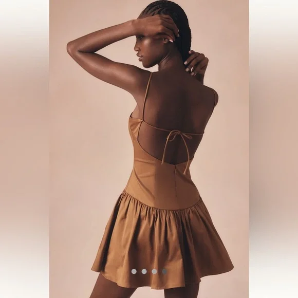 Anthropologie NWT Maeve Drop-Waist Mini Dress size L. - Picture 4 of 16